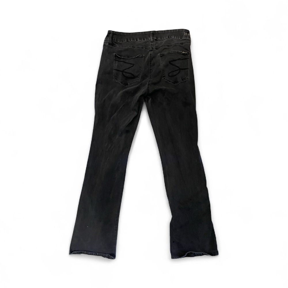 Black Mid Rise Micro Boot Pants